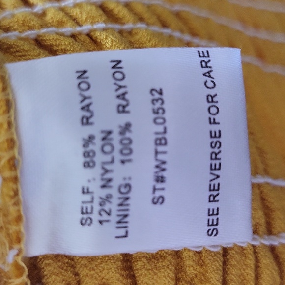 Lost + Wonder Honey Yellow Crop Smock Simple Puff Sleeve Size Small - Picture 10 of 13